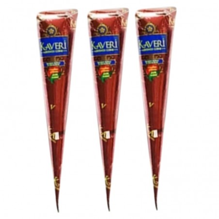 lot de 3 cone henne kaveri naturel
