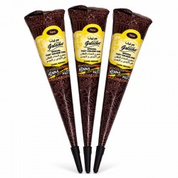 Lot de 3 Cône henné marron...