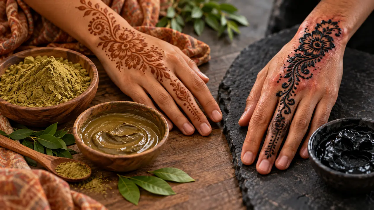 Schwarzes Henna: gefährlich oder nicht? Farbe und Zusammensetzung verstehen