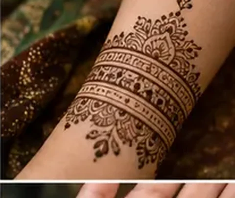 Breites Henna-Armband