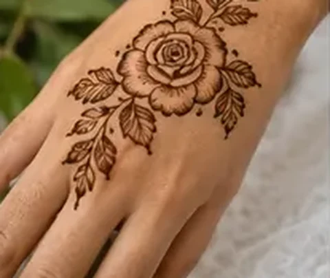 Rose auf dem Arm